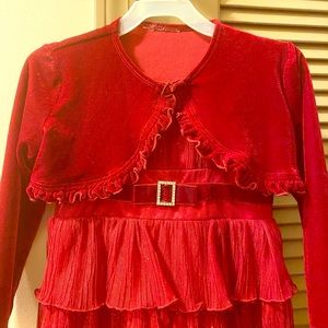Beautiful 5T Dark Red Dress